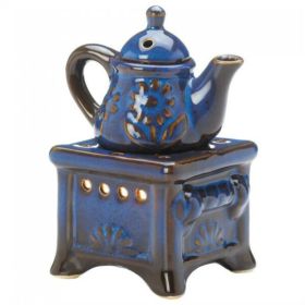 Fragrance Foundry Blue Teapot and Stove Oil Warmer
