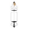 Gallery of Light Fleur de Lis Metal Wall Sconce with Glass Cylinder