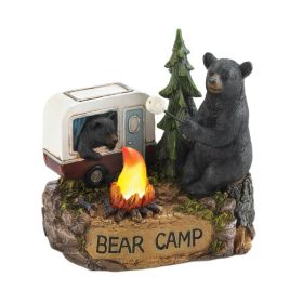 Summerfield Terrace Bear Camp Light-Up Figurine