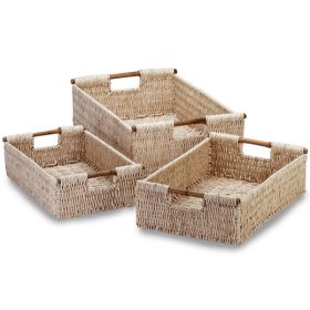Accent Plus Nesting Corn Husk Basket Set