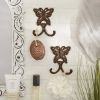 Accent Plus Cast Iron Butterfly Wall Hooks - Set of 2