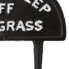 Accent Plus Please Keep Off the Grass Metal Garden Stake