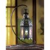 Accent Plus Multi-Colored Candle Lantern with Stand