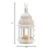 Accent Plus Moroccan White Candle Lantern - 13 inches