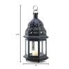 Accent Plus Clear Glass Moroccan Candle Lantern - 12.5 inches