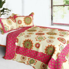 [Children of Heaven] 3PC Cotton Vermicelli-Quilted Printed Quilt Set (Full/Queen Size)