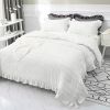 4 Season Seersucker Comforter Set Soft Breathable Ruffle Bedding Set 2/3 Pieces