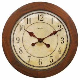Chaney Instrument Wall Clock (Color: beige, Country of Manufacture: China, Material: Wood)